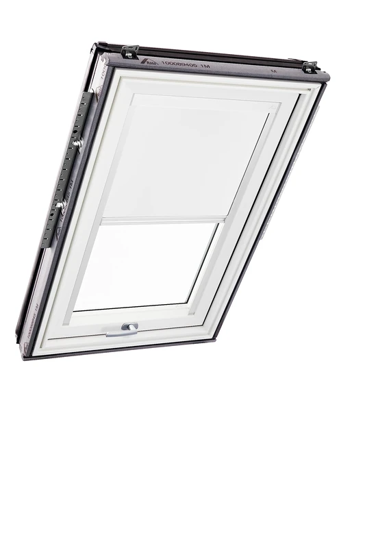 Original Roto Blackout Roller Blind ZRV Almost complete Blackout Guide Rail White For Roto Roof Windows Series Designo R6/R8, i8 and Classic 64/84 Size 114/160 | 11/16 Colour White