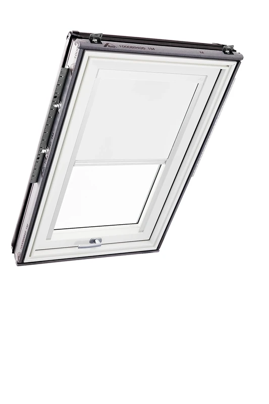 Original Roto Blackout Roller Blind ZRV Almost complete Blackout Guide Rail White For Roto Roof Windows Series Designo R6/R8, i8 and Classic 64/84 Size 054/118 | 05/11 Colour White