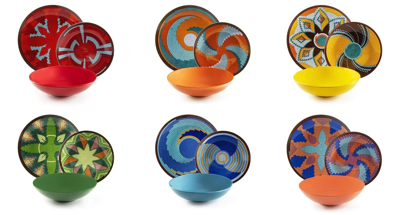 Excelsa Dakar Color 18-Piece Porcelain and Stoneware Dinner Set with Colourful Decor for 6 People - Image 1