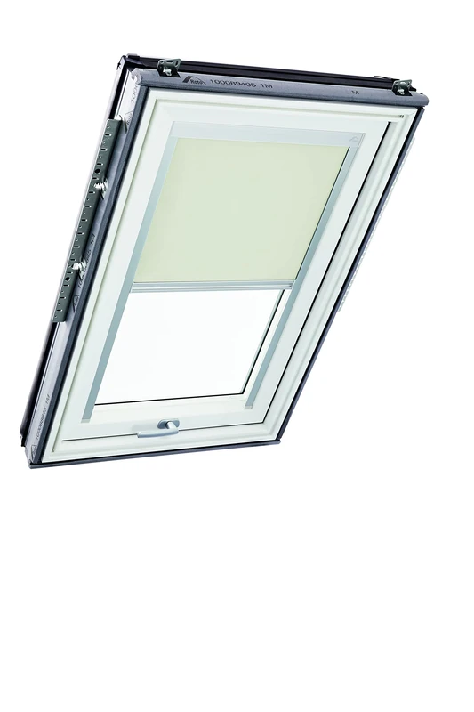 Original Roto Blackout Roller Blind ZRV Almost complete Blackout Guide Rail Silver For Roto Roof Windows Series Designo R6/R8, i8 and Classic 64/84 Size 134/140 | 13/14 Colour Beige