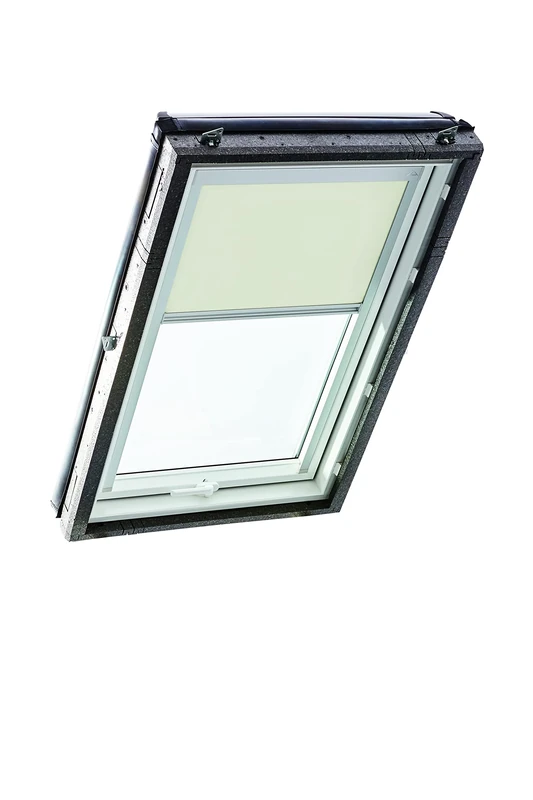 Original Roto Blackout Roller Blind ZRV Almost Complete Blackout Guide Rail Silver for Roto Roof Windows Series Designo R4/R7 and Classic 43/73 With Size 054/118 | 05/11 Beige
