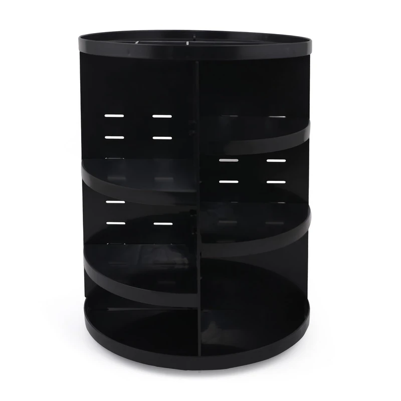WELL HOME MOBILIARIO & DECORACIÓN Circular Makeup Organizer Black