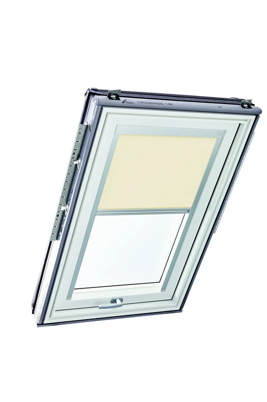 Original Roto Roller Blind Exclusive ZRE Daylight Blind for Roto Roof Windows Guide Rail Silver For Windows Series Designo R6/R8, i8 and Classic 64/84 Size 134/160 | 13/16 Colour Beige
