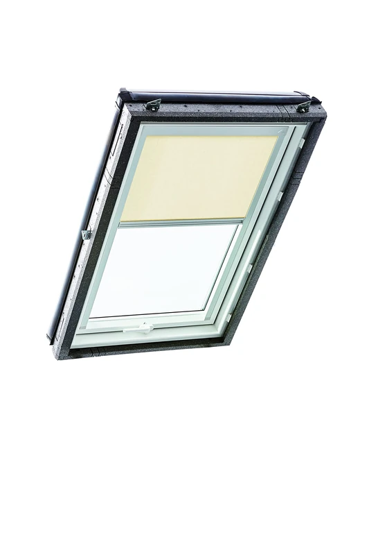 Original Roto Roller Blind Exclusive ZRE Daylight Blind for Roto Roof Windows Guide Rail Silver For Windows Series Designo R4/R7 and Classic 43/73 Size 074/140 | 07/14 Colour Beige - Image 1