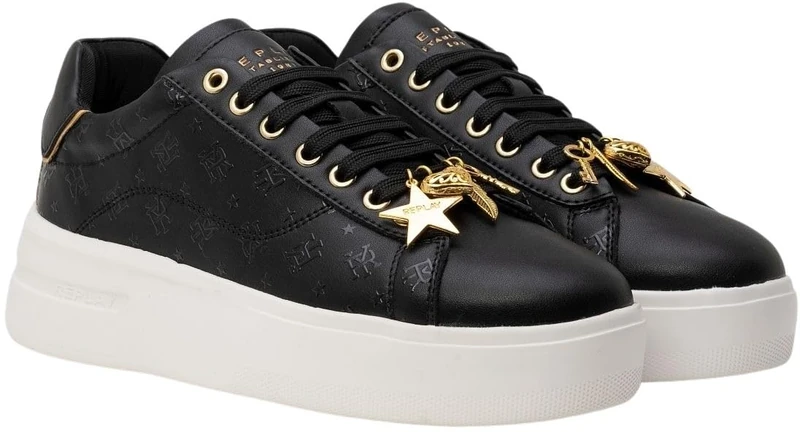 Replay Women's Gwz4n .000.c0013l Trainers, 003 Black, 5 UK