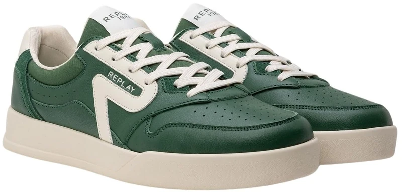 Replay Men's Oyzone Loud Sneaker, 027 Green, 10 UK