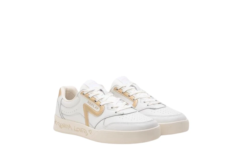 REPLAY Women's Gwz6g .000.c0002l Trainers, 1161 White Platinum, 8.5 UK