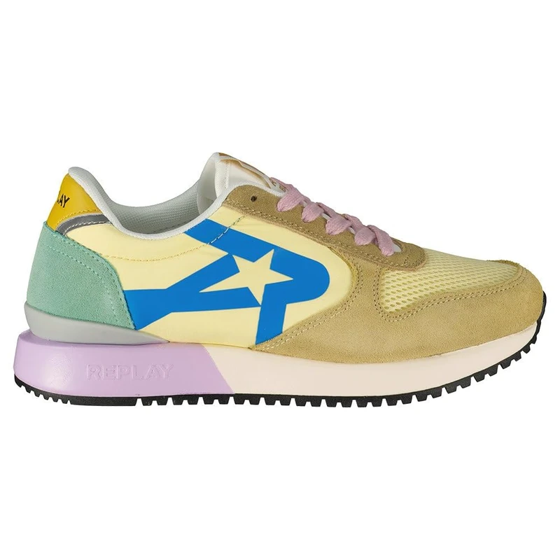 REPLAY Women's Fiber W Mix Trainers, 002 Beige, 7 UK