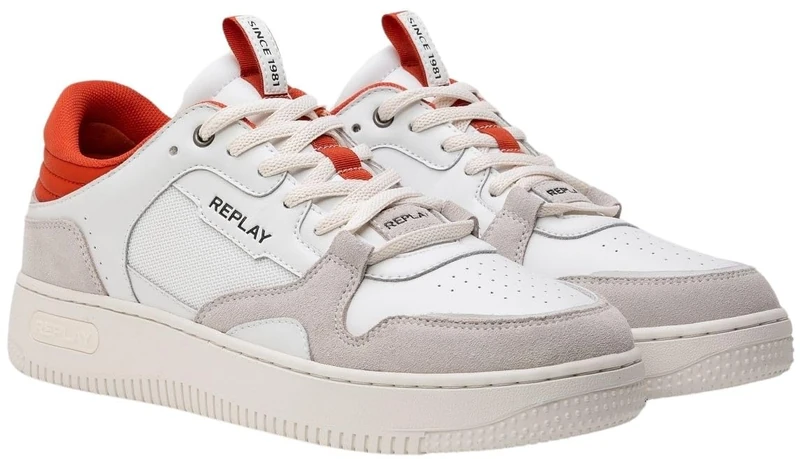 Replay Men's Epic Pack Man Sneaker, 3303 White Off Wht Multi, 9.5 UK