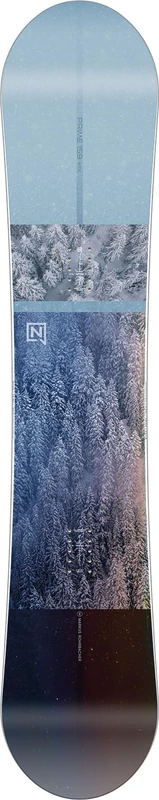Nitro Snowboards Men's Prime View Wide BRD'24 All-Mountain Board, Directional, Flat-Out Rocker, All-Terrain, Wide, for Big Feet