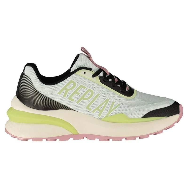 Replay Women's Athena Variety Trainers, 3319 Lt Green Black, 4 UK