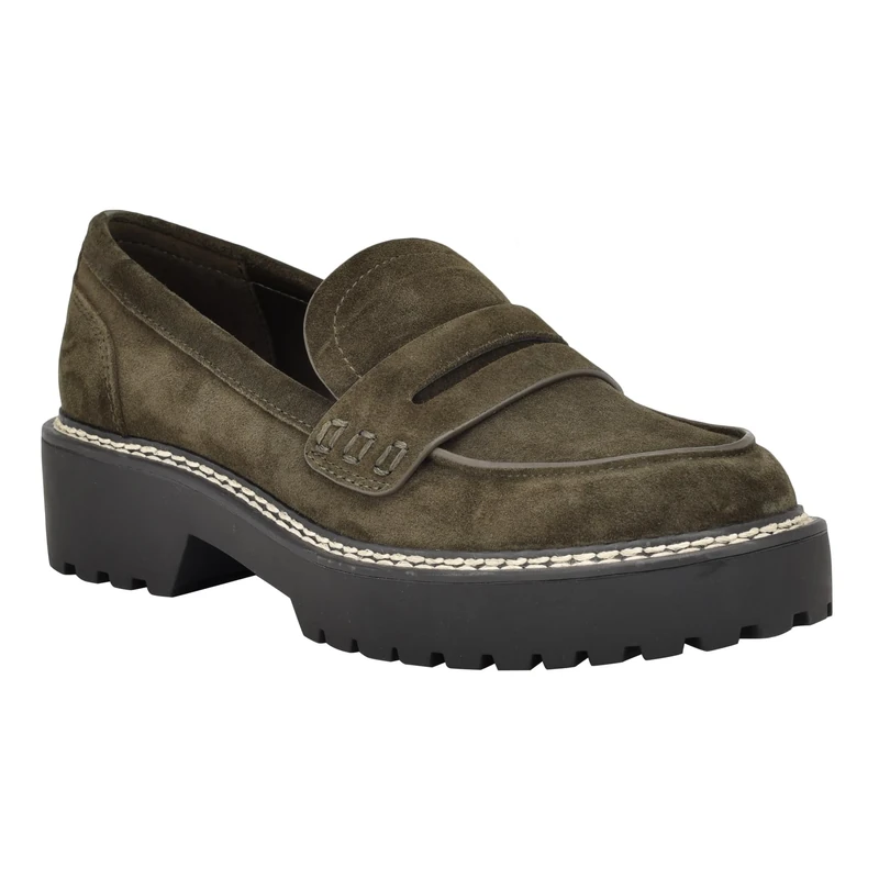 Calvin Klein Women's Suzie Loafer, Dark Green 302, 5 UK
