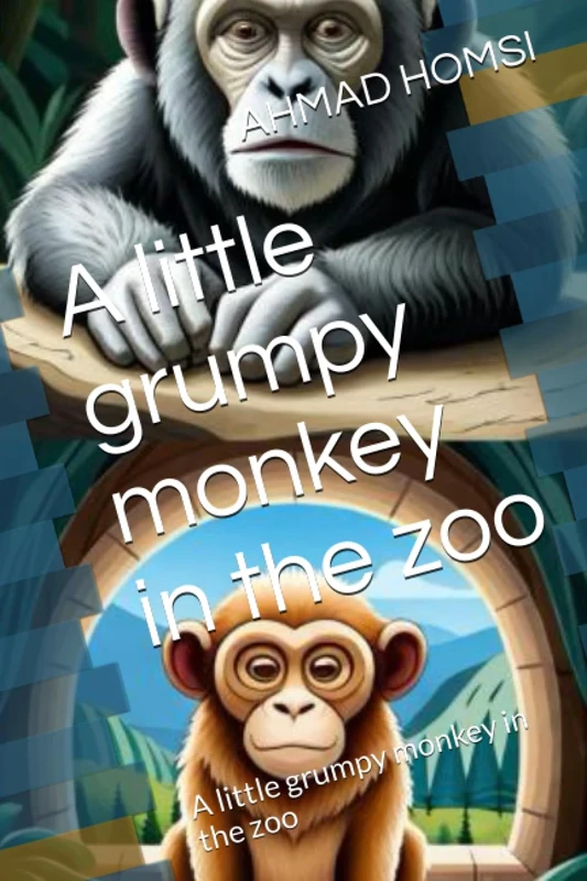 A little grumpy monkey in the zoo: A little grumpy monkey in the zoo