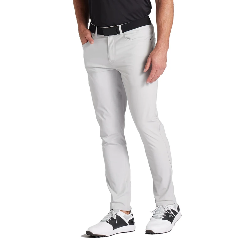 PUMA Men's 101 5 Pocket Pant Golf, Ash Gray, 36W x 32L