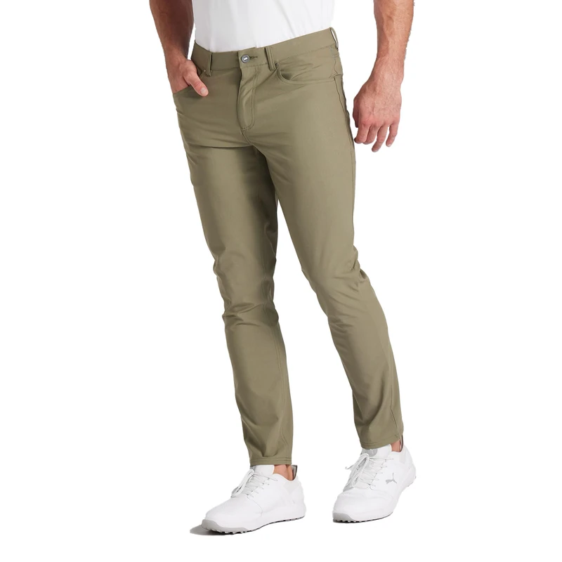 PUMA Men's 101 5 Pocket Pant Golf, Dark Sage, 40W x 32L