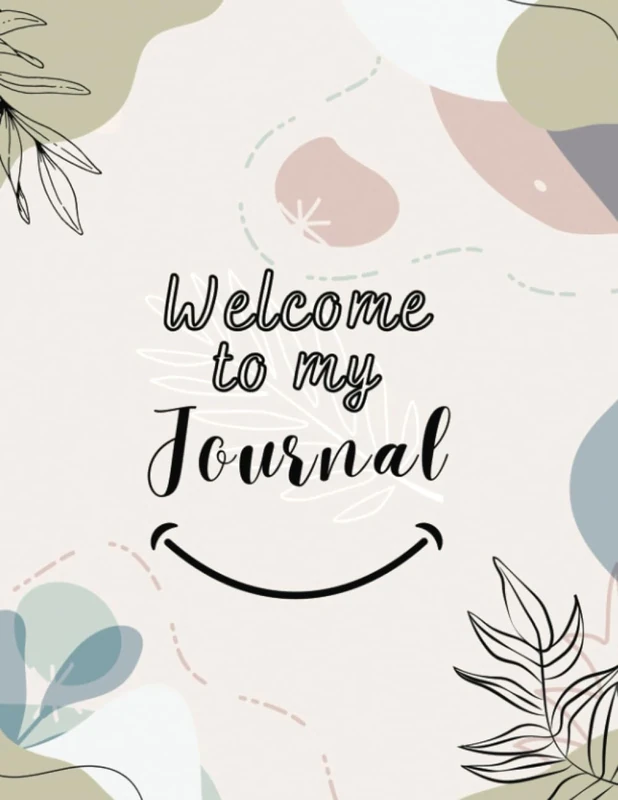 Welcome To My Journal, Customizable Pastel Themed Journal- Daily, Weekly and Monthly Planners Included- 400 Premium Color Printed Pages, 8.25x11 ... worthy-Aesthetic beauty-Creative Outlet
