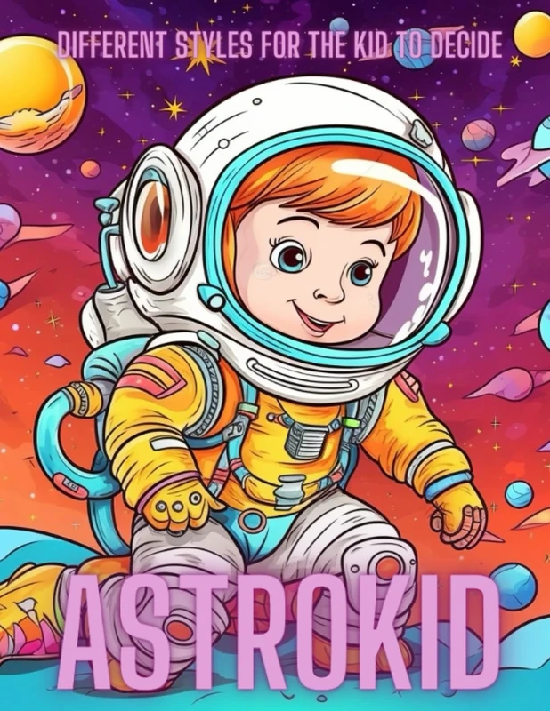 AstroKid: Coloring book for children Age 4-12