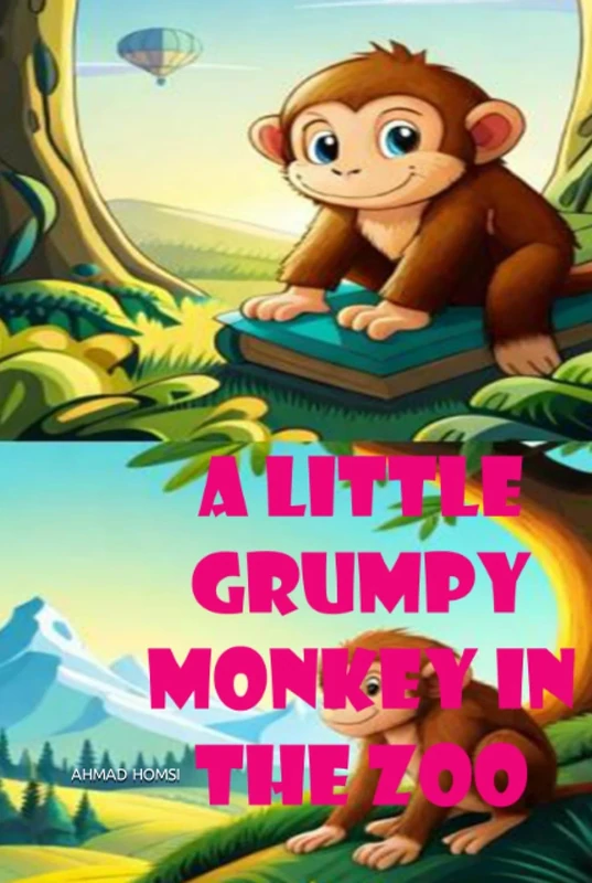 A little grumpy monkey in the zoo: A little grumpy monkey in the zoo