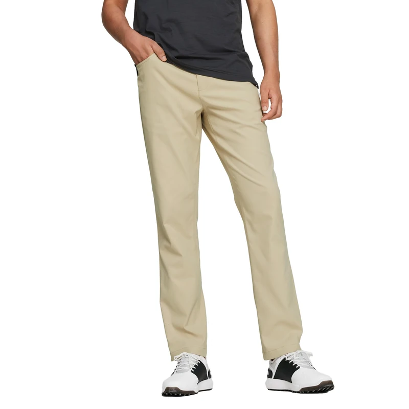 PUMA Men's Dealer 5 Pocket Pant Golf, Alabaster, 35W x 32L - Image 1