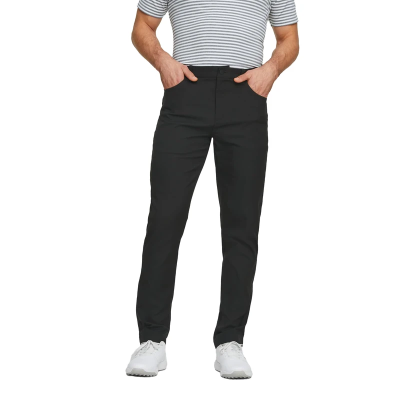 PUMA Men's Dealer 5 Pocket Pant Golf Black, 35W x 32L