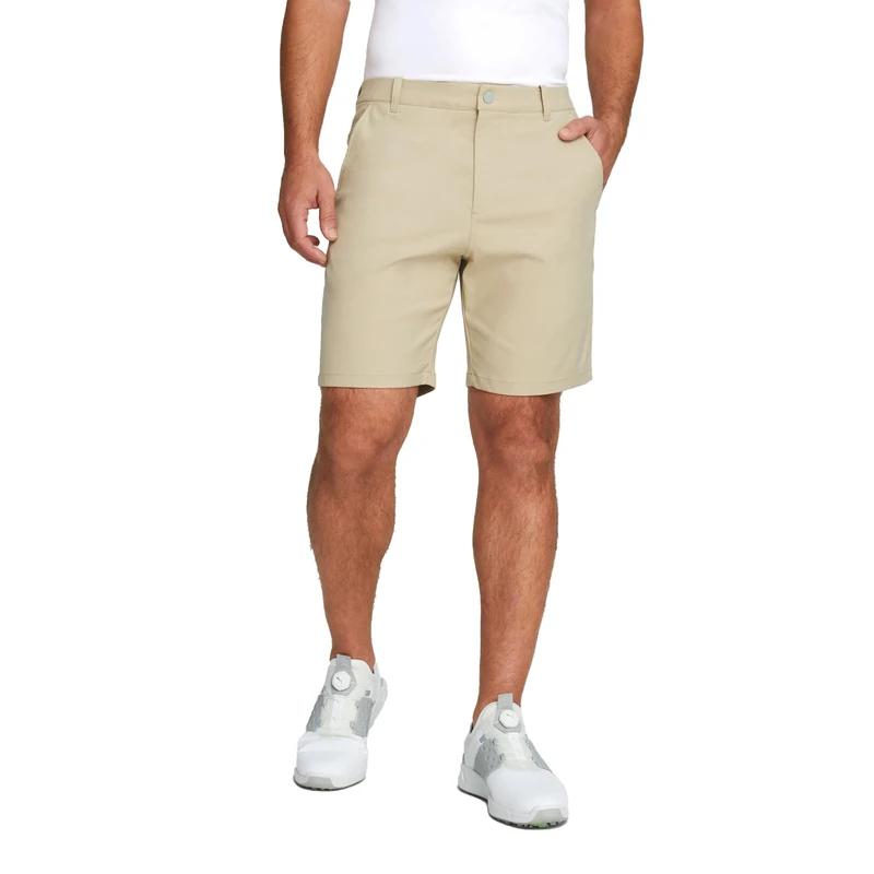 PUMA Men's Dealer Short 8 Golf, Alabaster, 35W x 8L