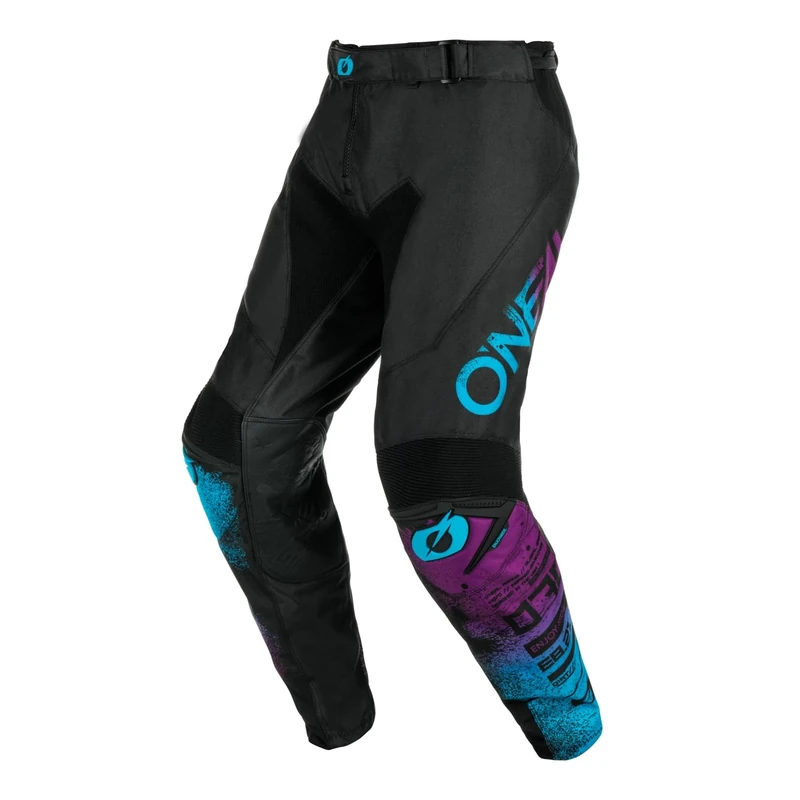 O'NEAL | Motocross Pants | Enduro Motorcycle | Durable Denier Fabric, High Mobility, Athletic Fit | Pants Mayhem Scarz V.24 | Adult | Black Blue | Size 30