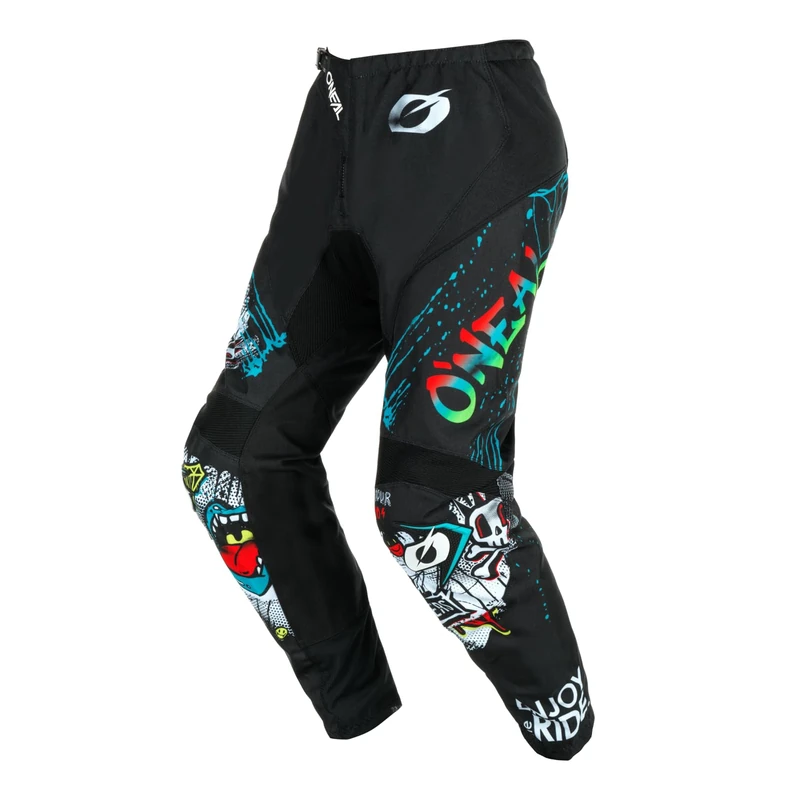 O'NEAL | Motocross Pants | Enduro MX | Maximum Freedom of Movement, Lightweight, Breathable and Durable Design | Pants Element Rancid V.24 | Adult | Black White | Size 32