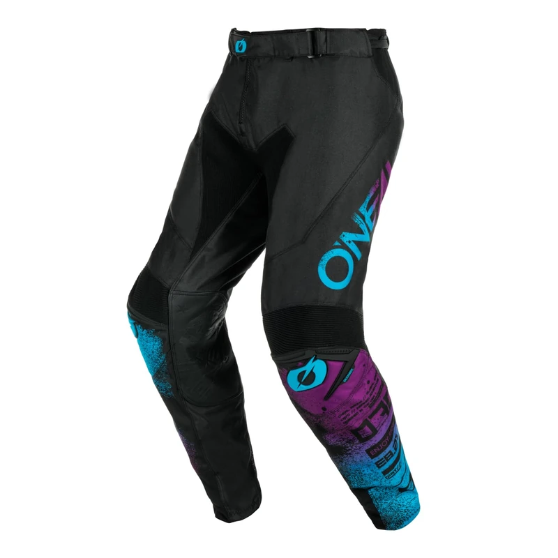 O'NEAL | Motocross Pants | Enduro Motorcycle | Durable Denier Fabrics, with Great Freedom of Movement, Athletic Fit | Pants Mayhem Scarz V.24 | Adult | Black Blue | Size 36
