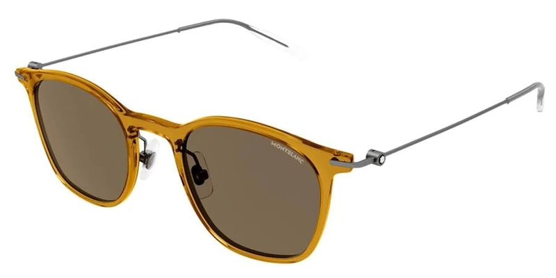 Montblanc MB0098S Sunglass Man Injection Glasses, Men, Multicoloured, One Size