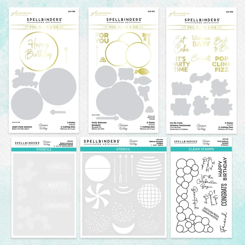 Spellbinders Want It All Bundle from The It's My Party Collection by Carissa Wiley, Multi, ONE