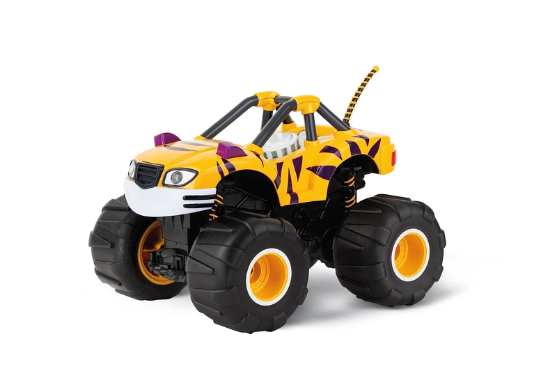 Carrera RC 370180016 Blaze and the Monster Machines - Stripes With Precise 2.4GHz Control, LED Headlights, Tiger Body Styling, 24cm in length