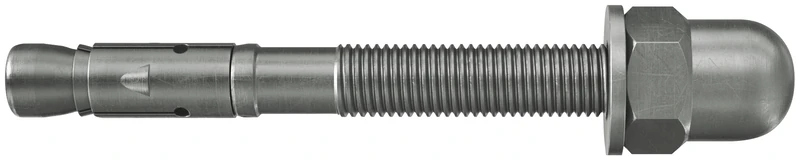 fischer FAZ II Plus 12/20 R Bolt Anchor with Cap Nut Heavy Duty Anchor for Fixings of Heavy Loads with Service Life Over 120 Years, Seismic & ETA Approval, Installation without Drill Hole Cleaning