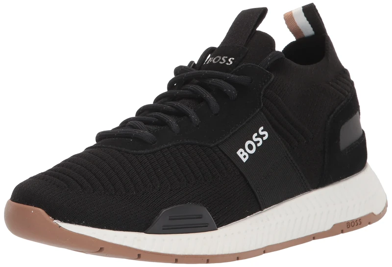 BOSS Titanium_Runn_knsta, Men's Sneakers, Dark Charcoal, 9 - Image 1