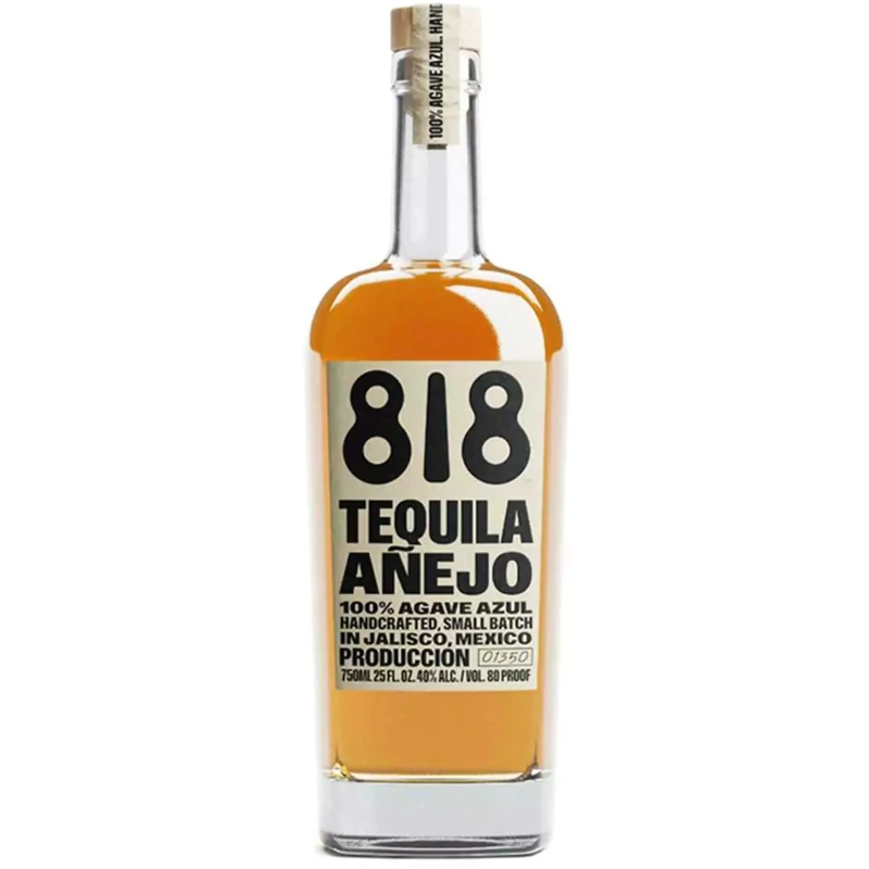 818 Tequila Añejo – 700ml Bottle | 40% ABV | Premium Mexican Añejo Tequila | Aged in French & American Oak | Smooth, Rich & Complex | Product of Mexico