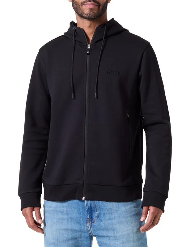 BOSS Men's Saggy 1 Sweatshirt, Black1,