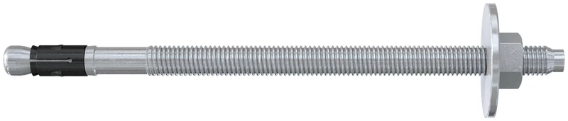 fischer 564662 Bolt Anchor with Large Washer Plus 16/200 gvz, Heavy Duty Anchor with High Load Capacity, Anchor Bolt for Fixing Wooden Structures, Seismic & ETA Approval FAZ II, Silver