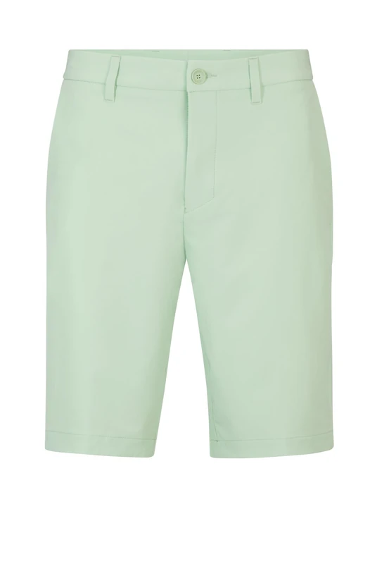 BOSS Mens S Commuter Easy-Iron Slim-fit Shorts in Water-Repellent Material - Image 1