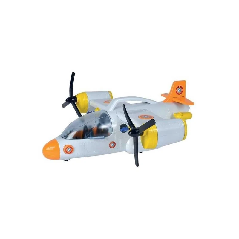 Simba Sam the Fireman Aerial Rescue Plane 109252615038 + 3 Years 42 cm with Launcher Function with Lights and Sounds Winch Tailgate