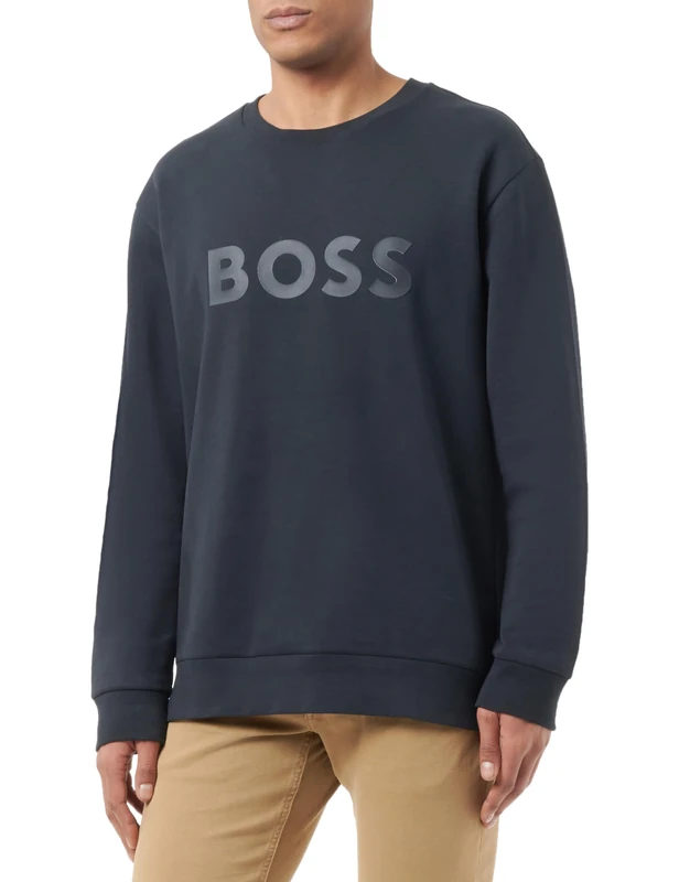 BOSS Men's Salbo Sweatshirt, Dark Blue402, 6XL