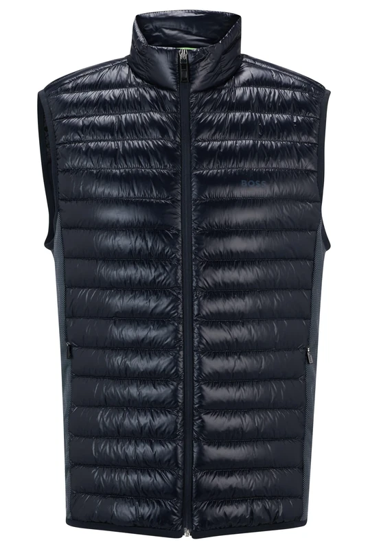 BOSS Mens V Techno Down-Filled Gilet with Water-Repellent Finish