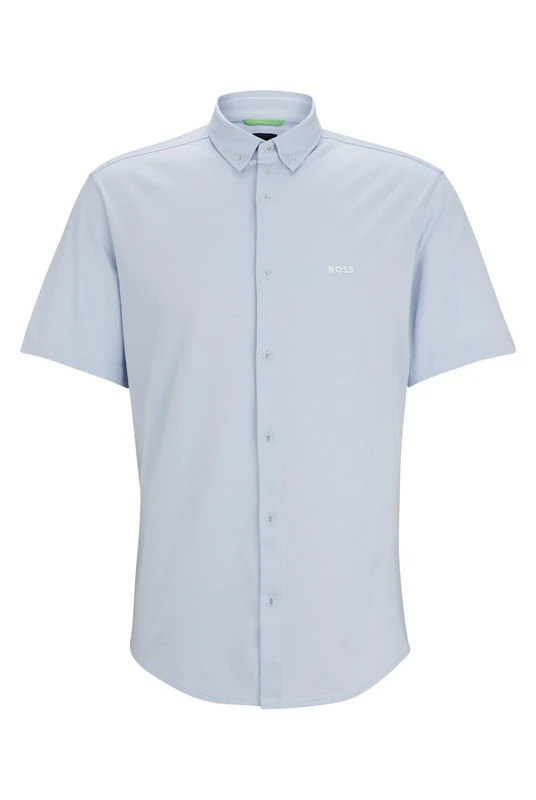 BOSS Mens B Motion Regular-fit Shirt in Cotton piqué