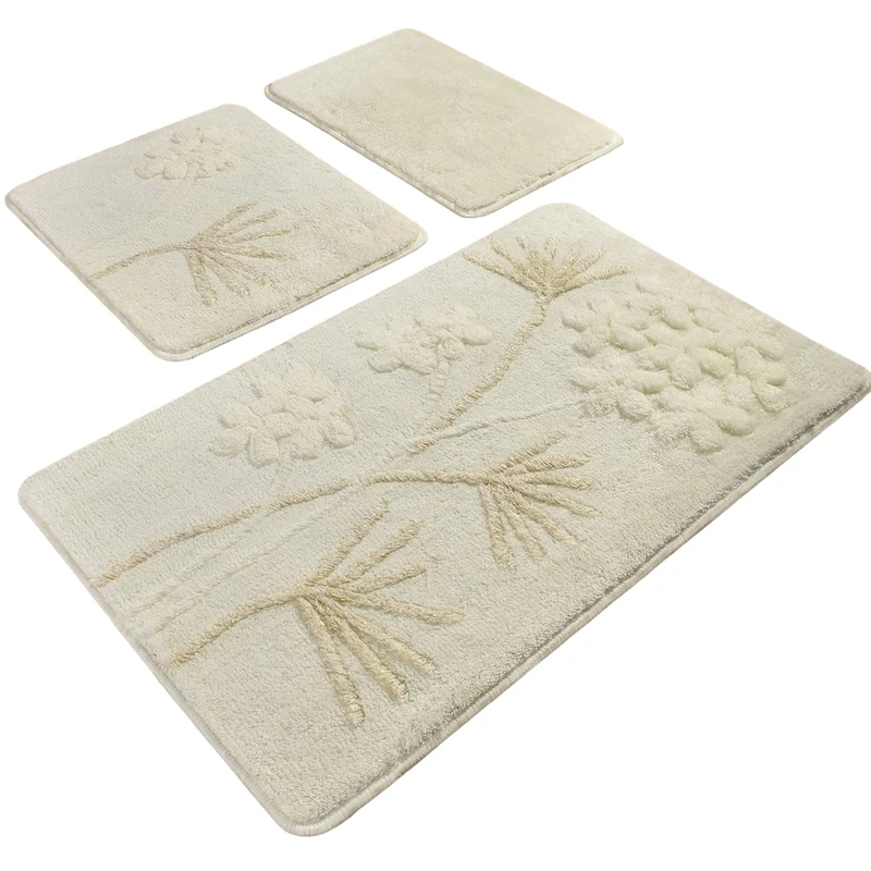 WELL HOME MOBILIARIO & DECORACIÓN Setmat Set (3 Pieces) Beige