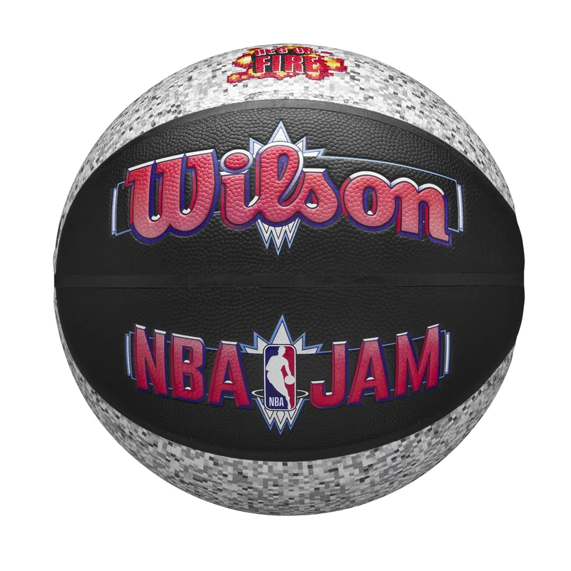 Wilson NBA Jam Basketball , Indoor / Outdoor, 7, Black / Grey