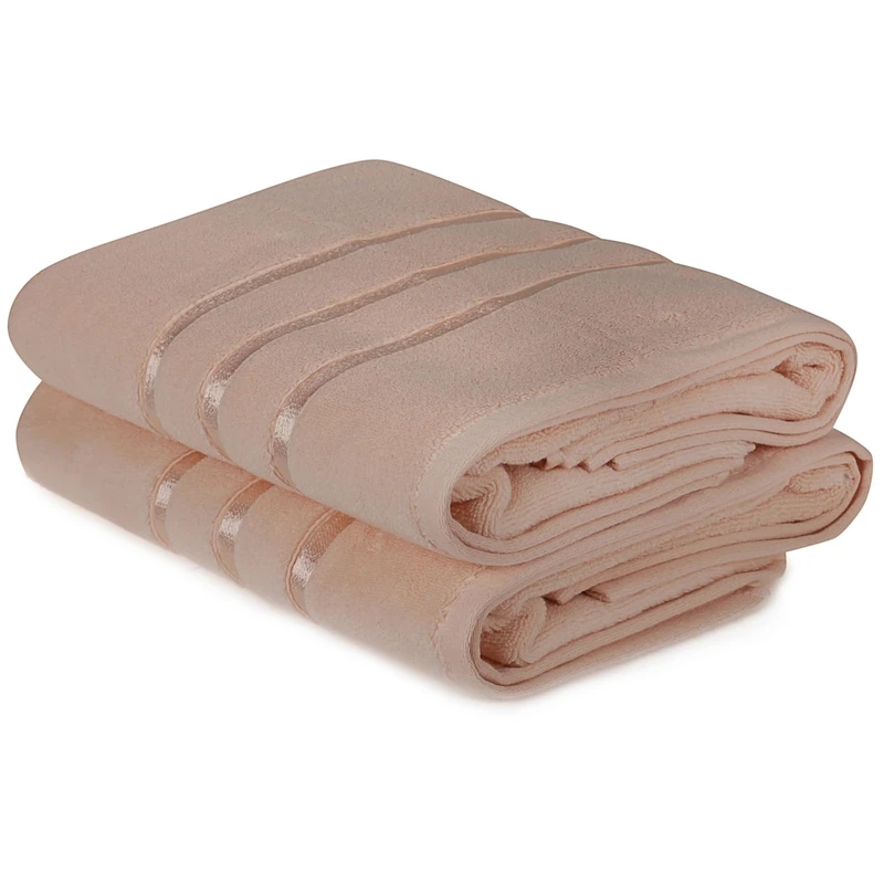WELL HOME MOBILIARIO & DECORACIÓN Bath Towel Set (2 Piece) Salmon