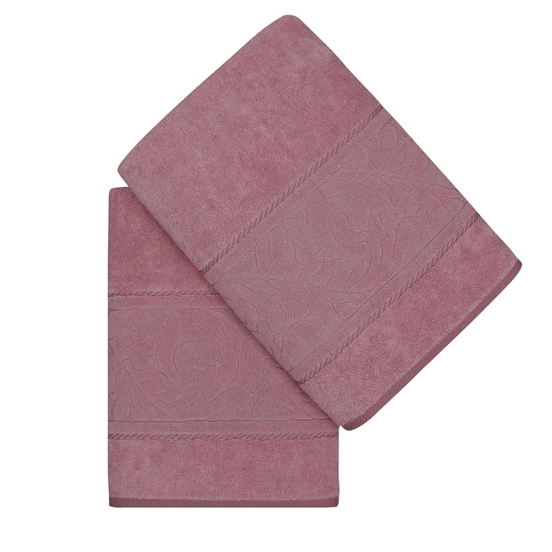 WELL HOME MOBILIARIO & DECORACIÓN Bath Towel Set (2 Piece) Pink
