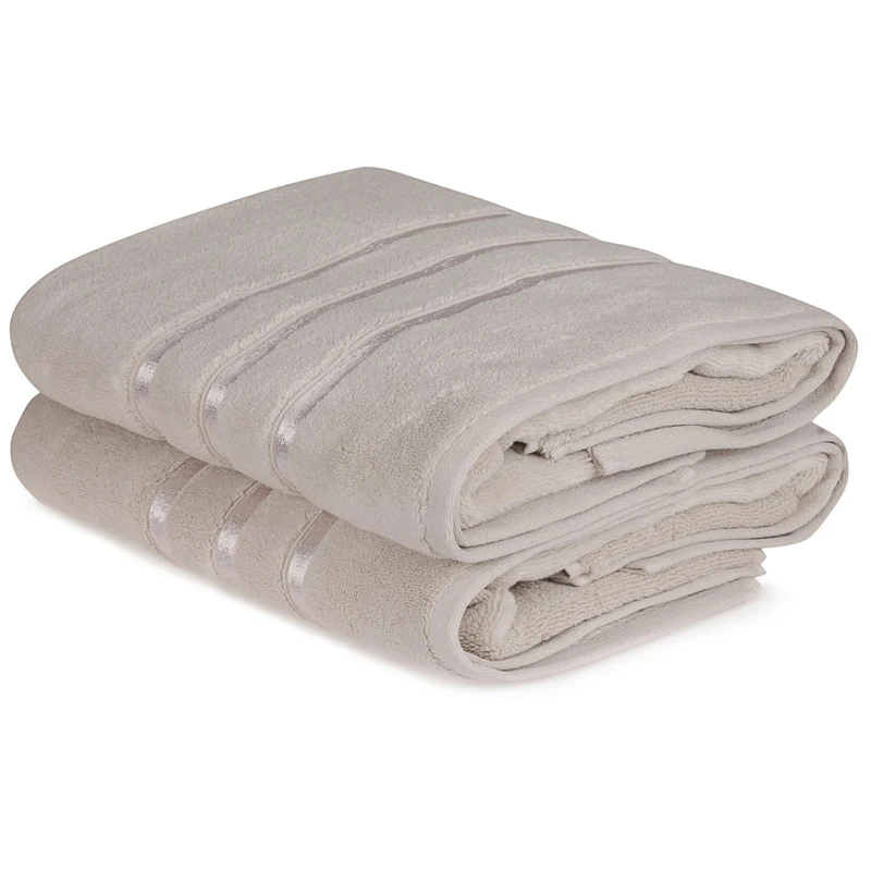 WELL HOME MOBILIARIO & DECORACIÓN Bath Towel Set (2 Piece) Light Brown