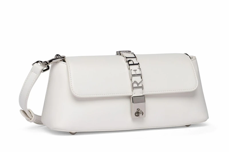 Replay women's handbag small, white (Optical White 001), one size