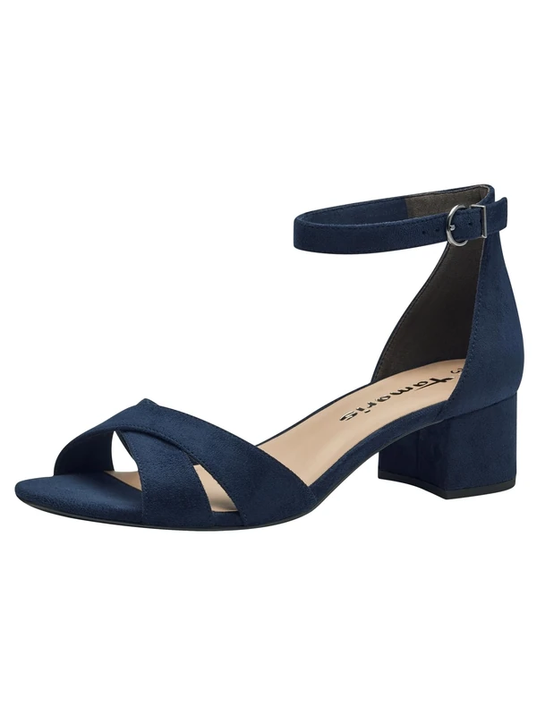 Tamaris Women’s sandal with block heel blue 3.5 UK - Image 1