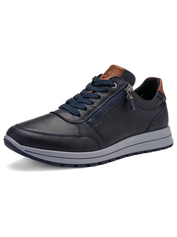 ARA Men's Matteo Trainers, Blue Cognac, 9 UK