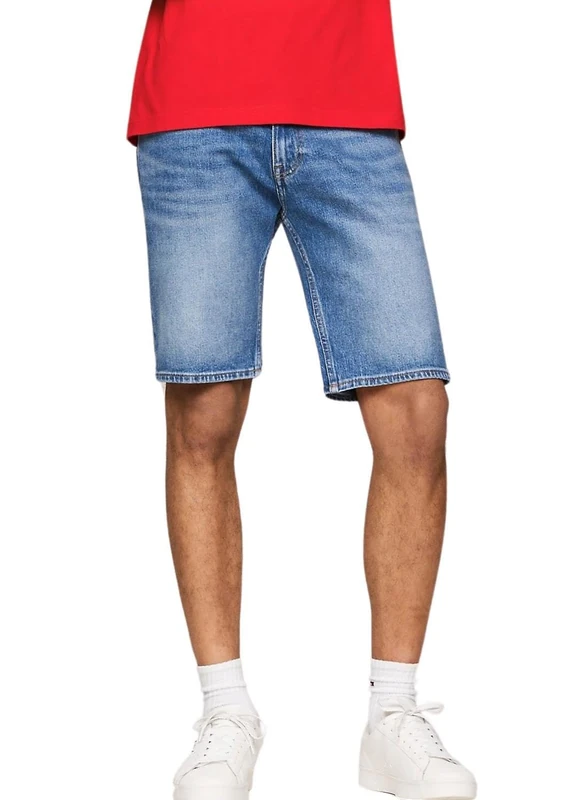 Tommy Jeans Men's Scanton Short BH0131, Denim Medium, 27W